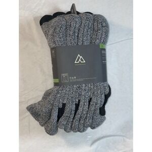 Alpine Design Performance Hiker Crew Socks - 4 Pack Size Large